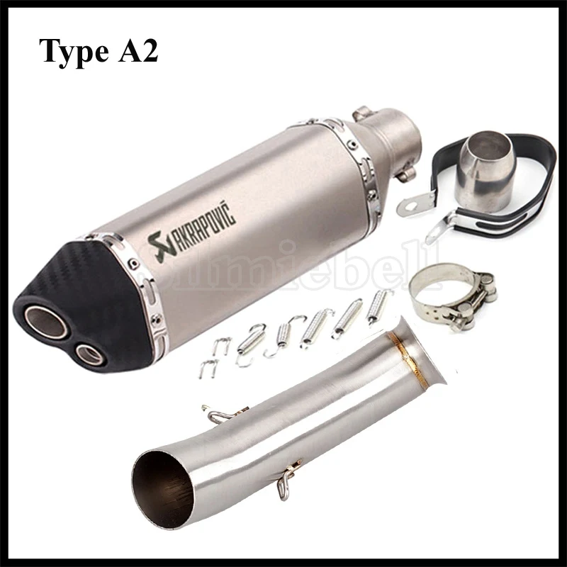 Escape Akrapovic выхлопная труба мотоцикла для KTM DUKE 390 RC390 125 RC 250 RC12 без шнуровки средняя