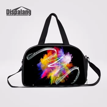 

Dispalang Colorful Luggage Travel Bag Carry On Luggage Bags Portable Handbags Big Weekend Bag Overnight Foldable Duffle Tote Bag