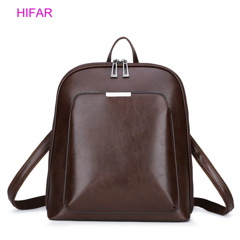 

Vintage Backpack Female Brand Leather Women's backpack Large Capacity School Bag for Girls Leisure Shoulder Bags for Women 2019