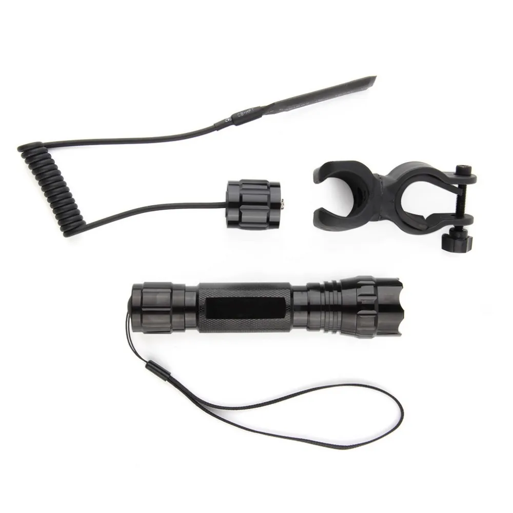Top XML-T6 LED 2000LM Tactical Flashlight Torch bike Light With Mount Remote Switch for outdoor camping, 4