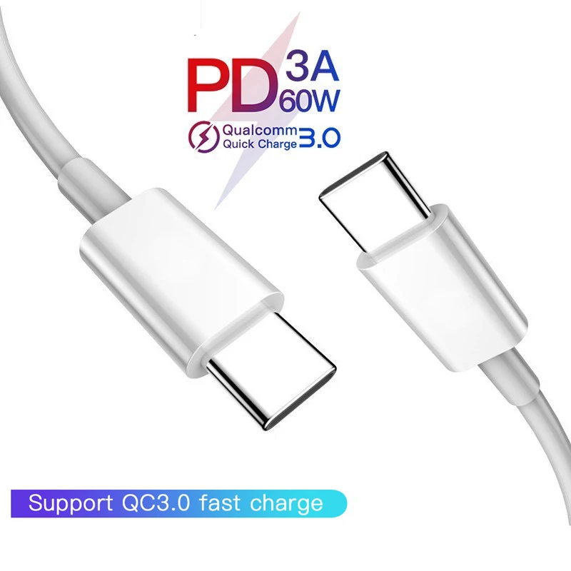 USB Type C к зарядный кабель для Samsung 60W PD зарядка QC 3 0 Быстрая передачи данных