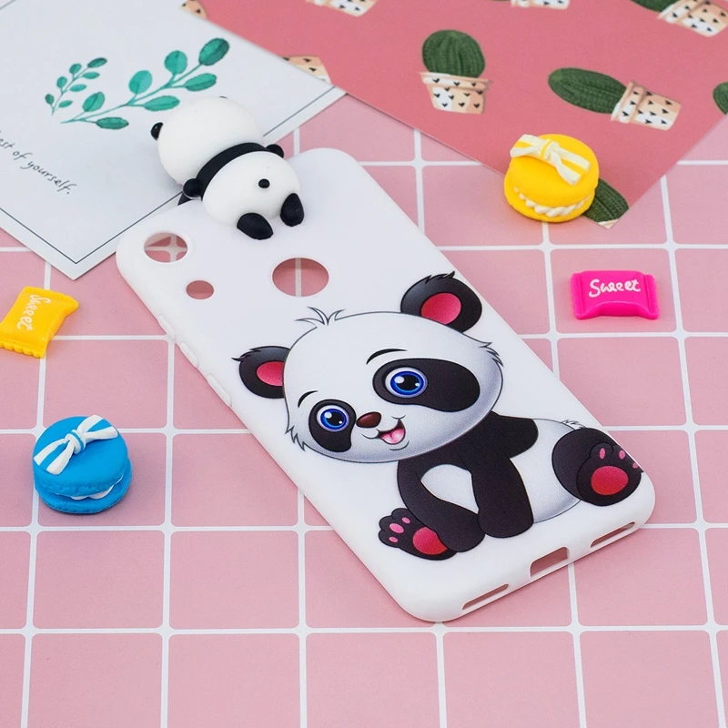 Чехол для Huawei Honor 8A мягкий силиконовый чехол из ТПУ с 3D рисунком кота панды 8 A8 Capinha