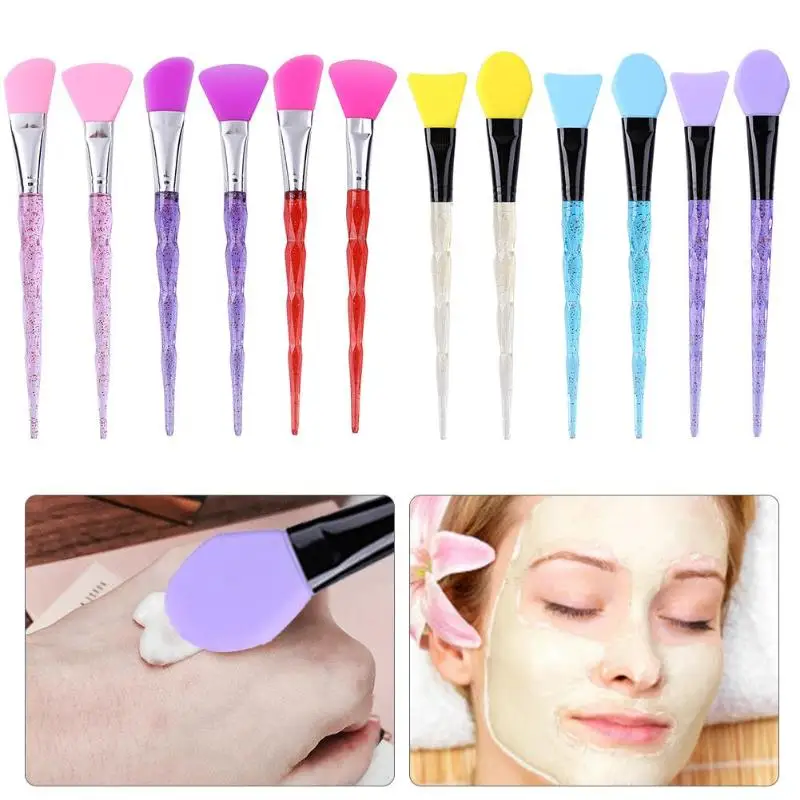 1pc/2pcs Facial Mask Brushes Professional Face Silicone Mask Brush