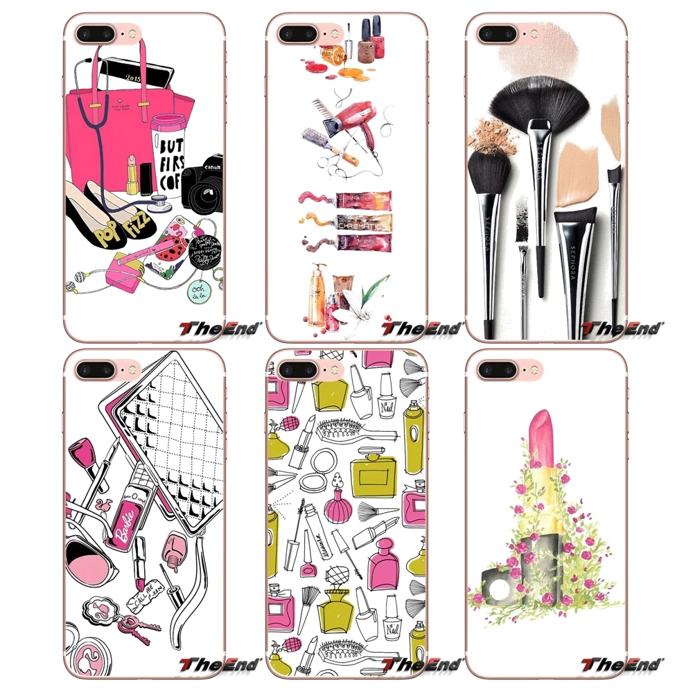 

Tools Lipstick Beauty Girl Makeup Set Cover For Huawei P Smart Y6 Pro P8 P9 P10 Nova P20 Lite Pro Mini 2017 SLA-L02 SLA-L22 2i
