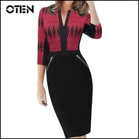 New-Fashion-2016-Spring-Style-Women-Formal-Bodycon-Dress-Elegant-Long-Sleeve-Pencil-Dresses-Office-Wear