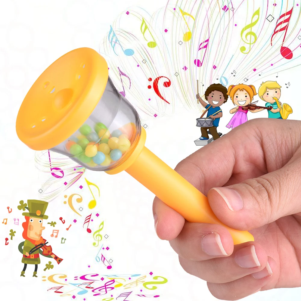 Экологичные Пластик колокол колокольчик 5 видов цветов музыкальная игрушка для маленьких детей