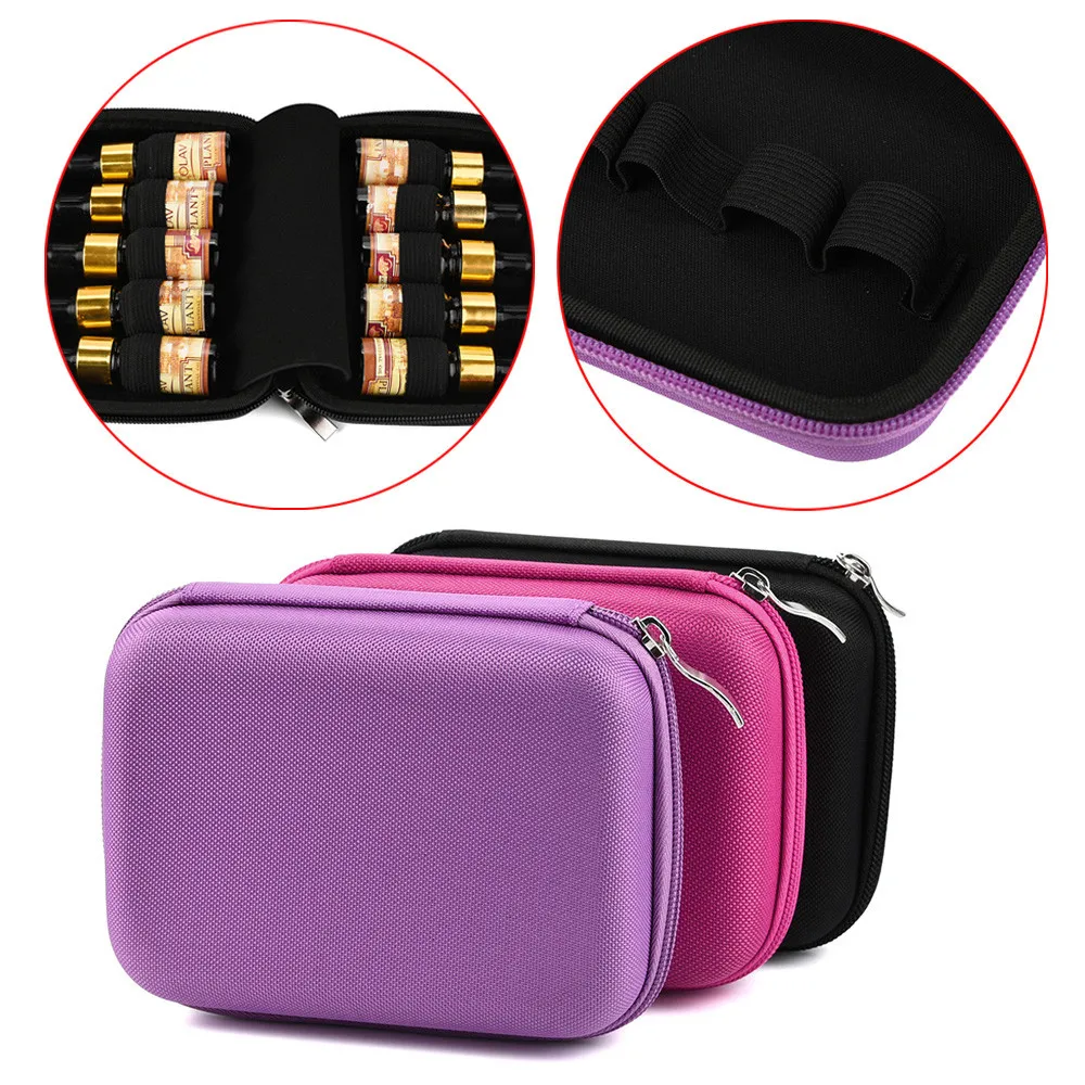 10 Roller Bottles Essential Oil Case Carry Holder Storage Aromatherapy