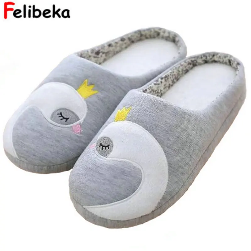 

Drop shipping Spring cotton slipper men women slippers at home shoes flats ladies big size plush shoes