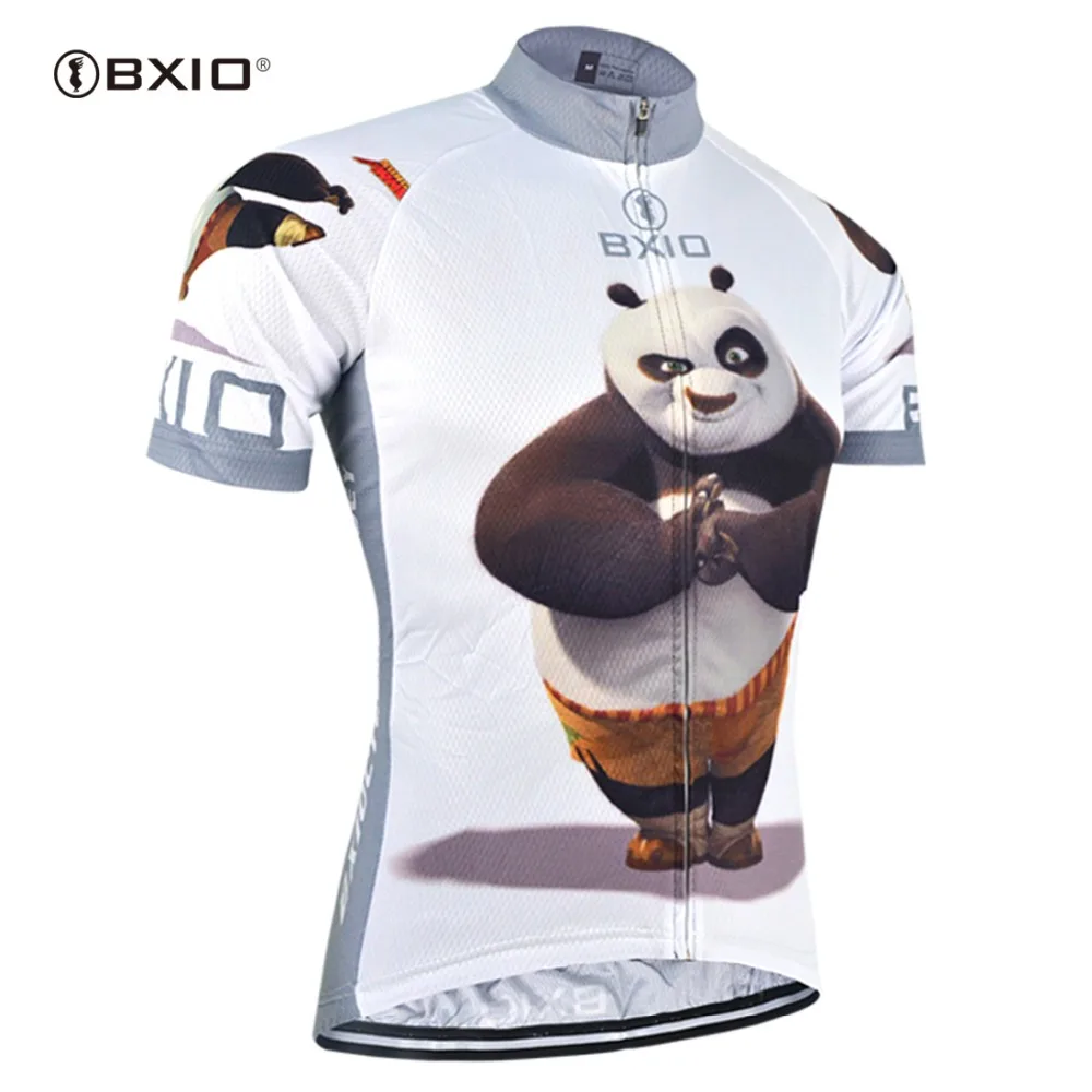 BXIO Funny Cycling Jerseys Fat Bear Bike Clothing Raiders Jersey