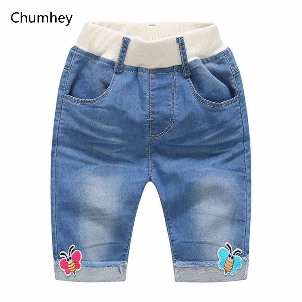 Chumhey 9 months to 4 years Old детские шорты для девочек летние джинсы для девочек короткие брюки Милая бабочка детская одежда для малышей Детские