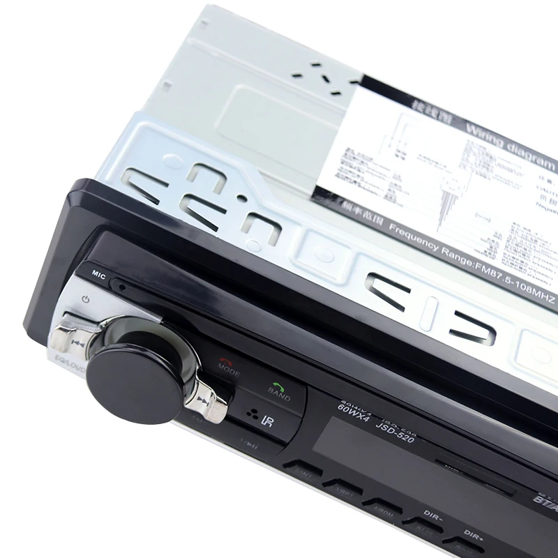 Bluetooth Авто Радио стерео радио FM Aux вход приемник SD USB JSD-520 12 В в-тире 1 din 12pin автомобильный MP3 мультимедийный плеер