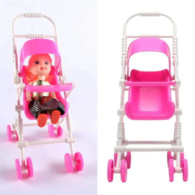 troller Playing House Tool Doll Trolley Baby Gift Cute Pink For Barbies Doll Acc