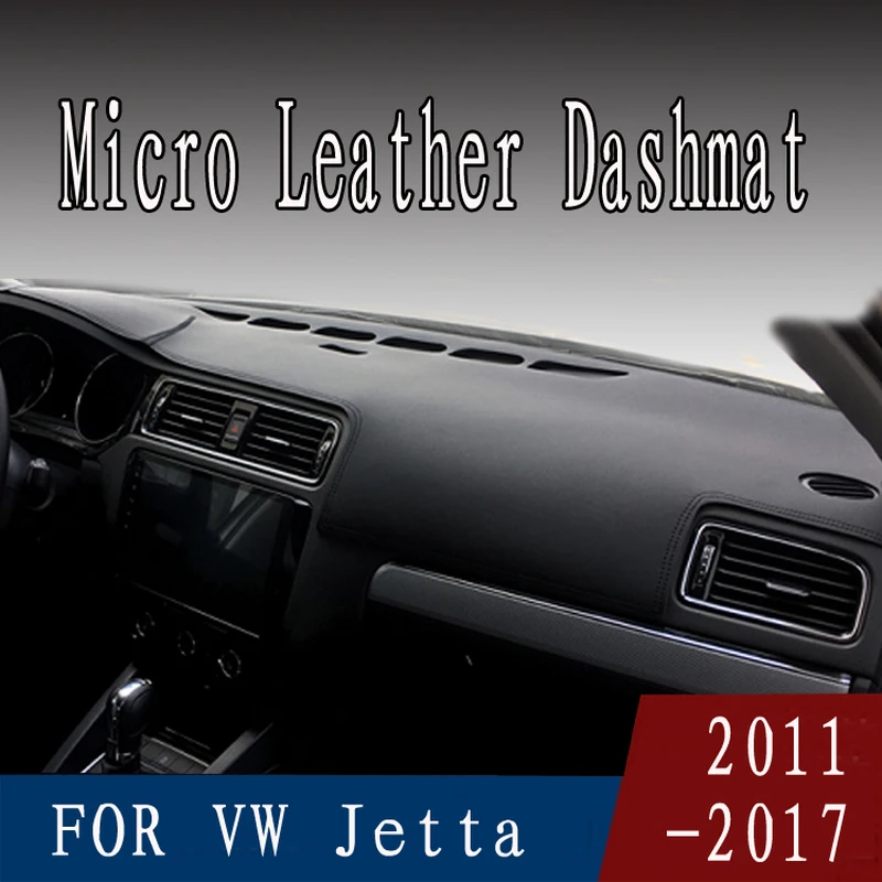 Для Volkswagen Jetta MK6 A6 2011 2018 чехол для приборной панели из микрокожи защита от