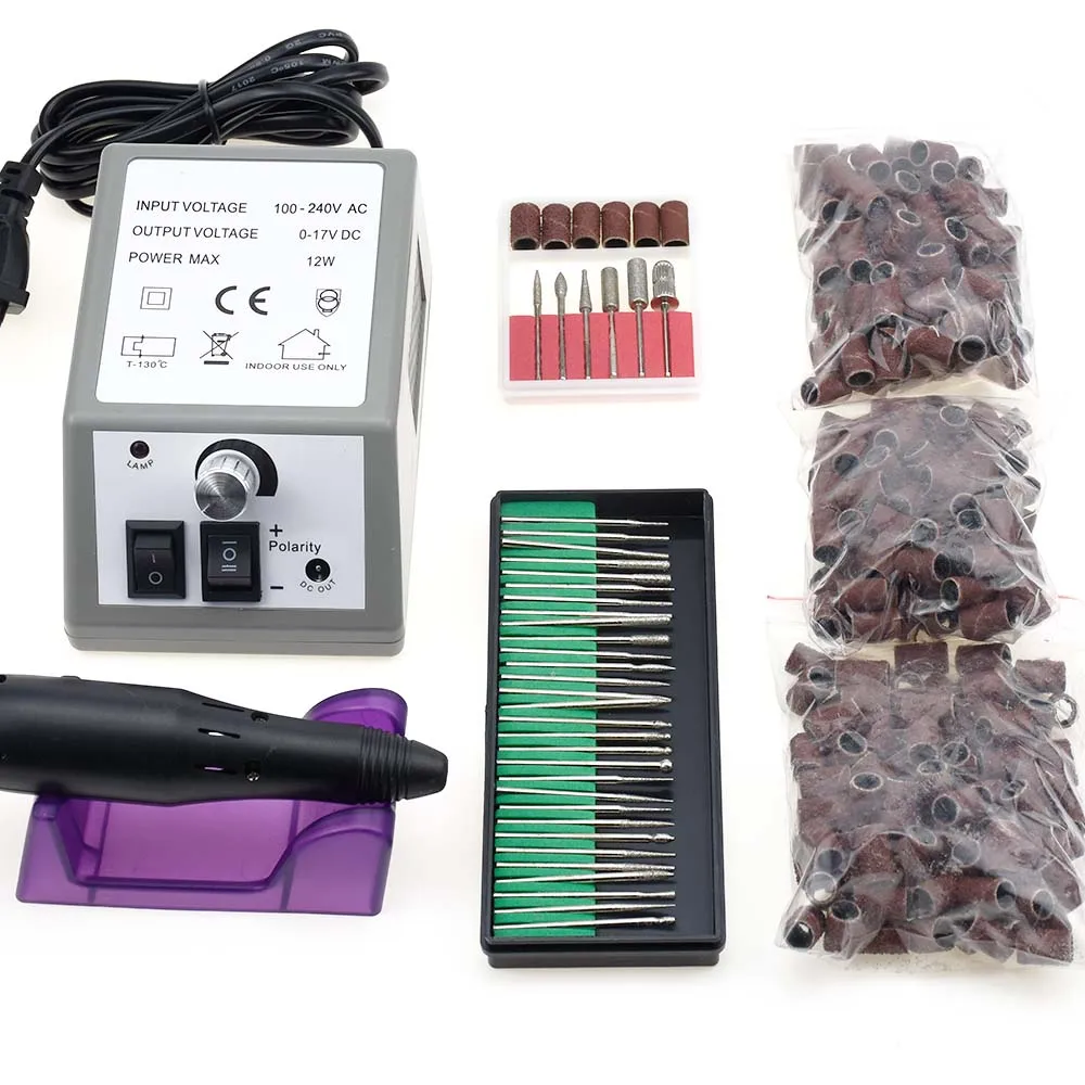 Профессиональный 20000 ОБ/мин Электрический сверлильный станок для ногтей, Электрический Маникюрный сверла машины, аксессуары для педикюра, набор для маникюра, пилочка для ногтей, инструменты для ногтей