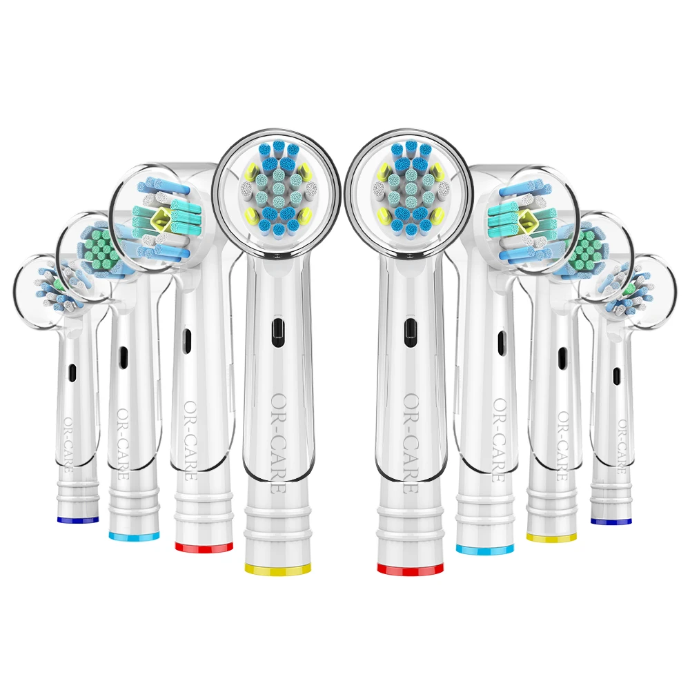 Сменные насадки для зубной щетки Oral b Braun 8 шт. с крышкой электрической B|Насадки