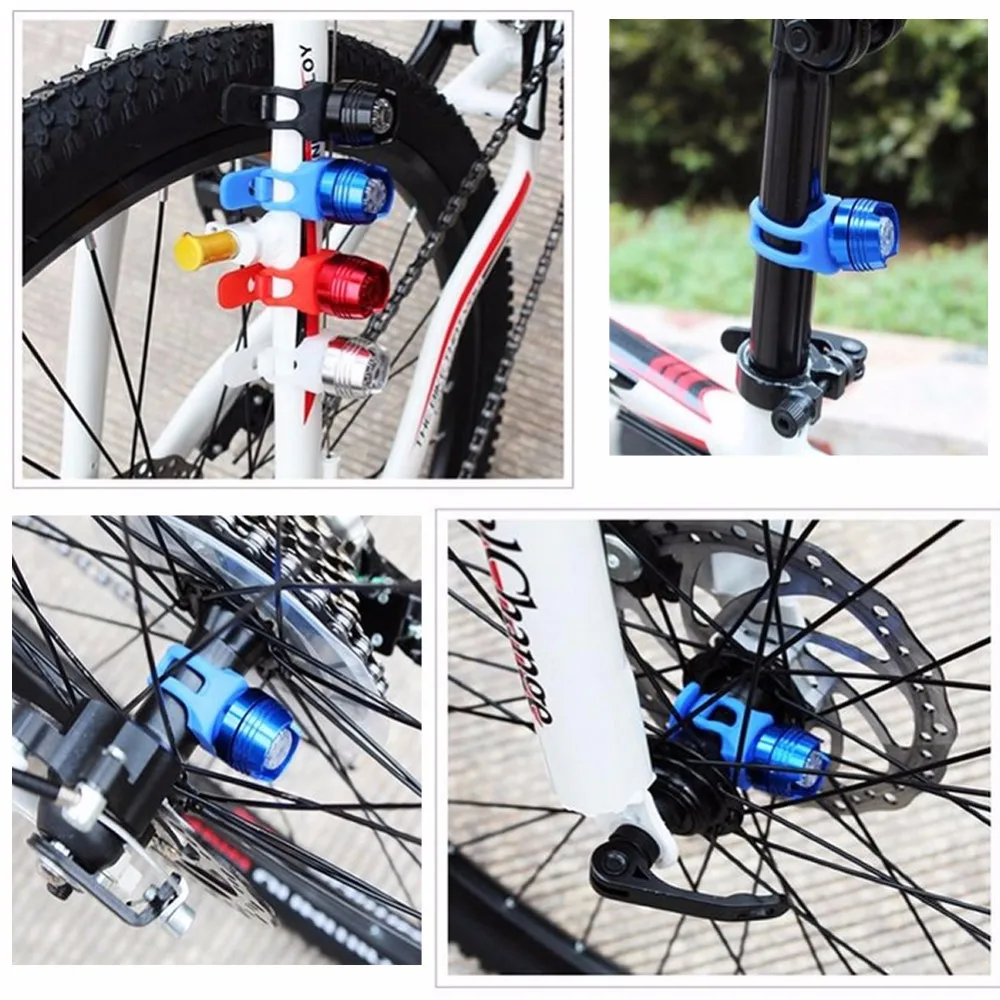 

New 2017 arrival 1pc Bicycle Bike Cycling Front Rear Tail Helmet Flash Light Safety Warning Lamp Hot Sale