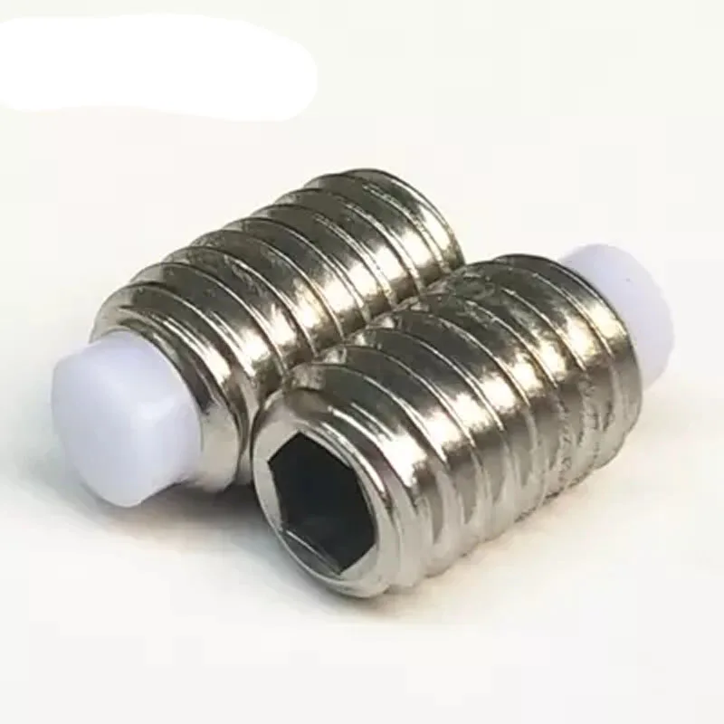 

3pcs M4 nylon head column machine meter Plastic combination screws Brake screw Nylons top wire Buffer bolt 4mm-37mm Length