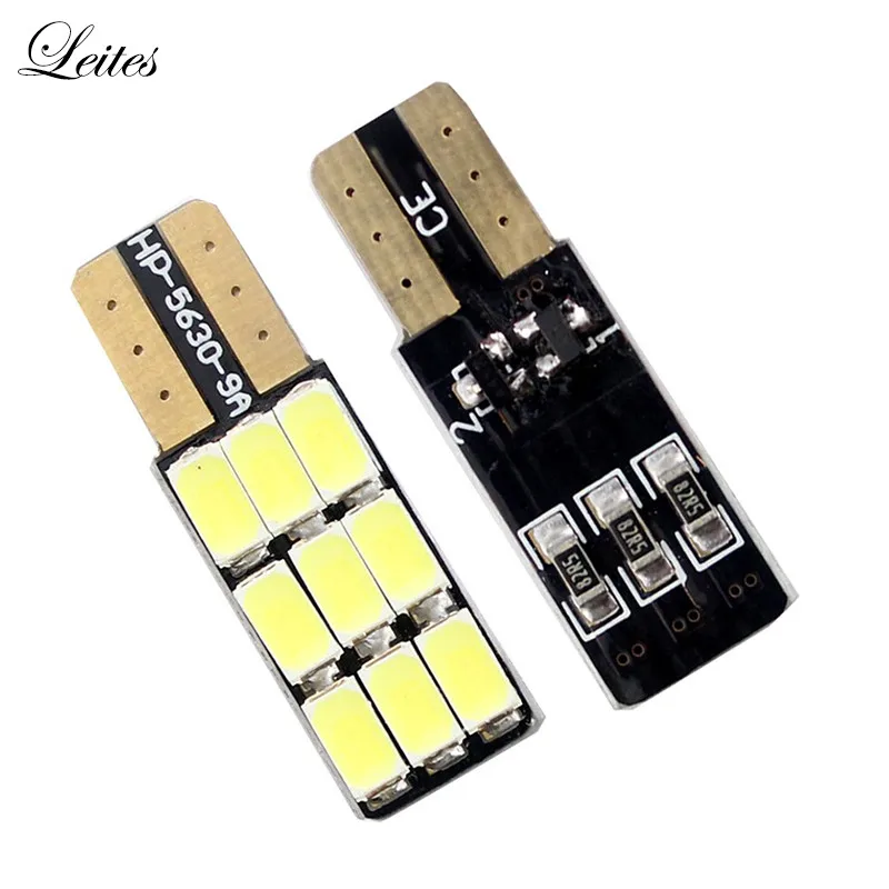 Car-Styling W5W T10 car lights led canbus car led bulbs 5630 9SMD Nonpolarity Width Light of Reading.06