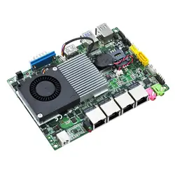 QOTOM Q5005UG4-P мини материнская плата Core i3 двухъядерный процессор 2,0 ГГц 4 гигабитным NIC i3 Mini-itx материнская плата