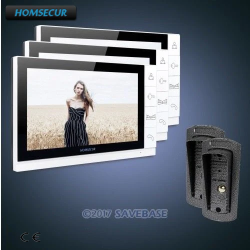 

HOMSECUR 9" Wired Hands-free Video&Audio Home Intercom+Outdoor Monitoring 2V3
