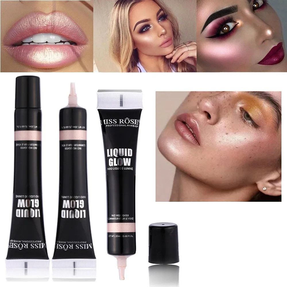 1 PCS 20ml Foundation Make up Shimmer Glow Makeup Liquid Face