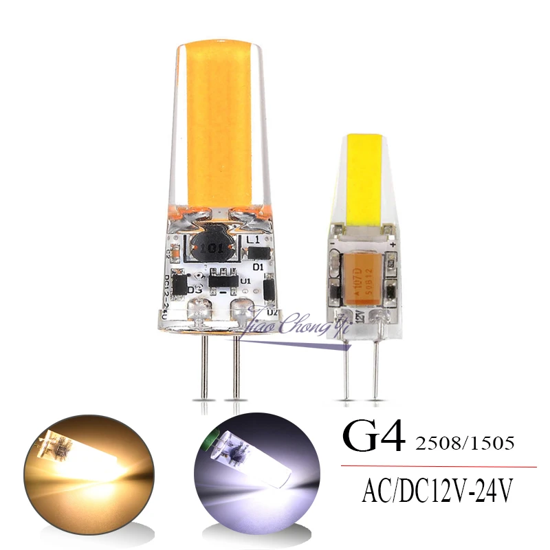 10pcs G4 Bi-Pin 1505 COB LED Light Bulb Silicone Crystal Lamp 12-24V Warm White 10pcs G4 Bi-Pin 1505 COB LED Light Bulb Silicone Crystal Lamp 12-24V Warm White