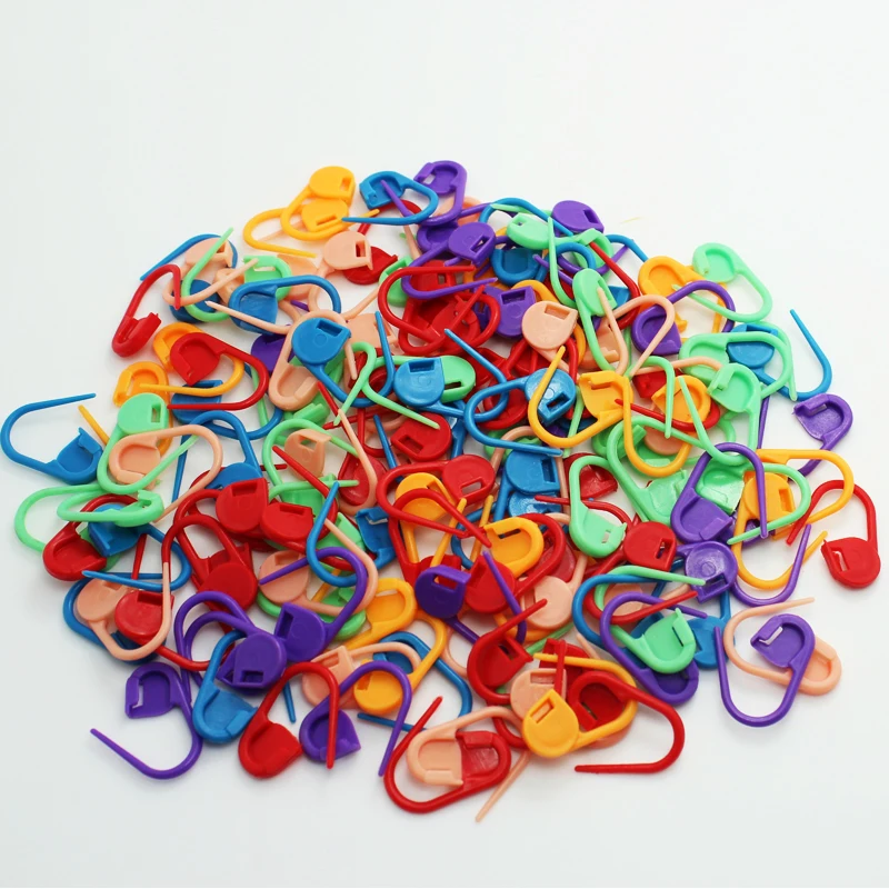 

10PCS/BAG Mixed Color Mini Knitting Sweater Plastic Markers Holder Needle Clip Locking Stitch Sewing Tools & Accessory