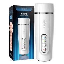 Leten New airbag sucking male masturbator smart real voice sex machine realistic vagina vibrating pocket font