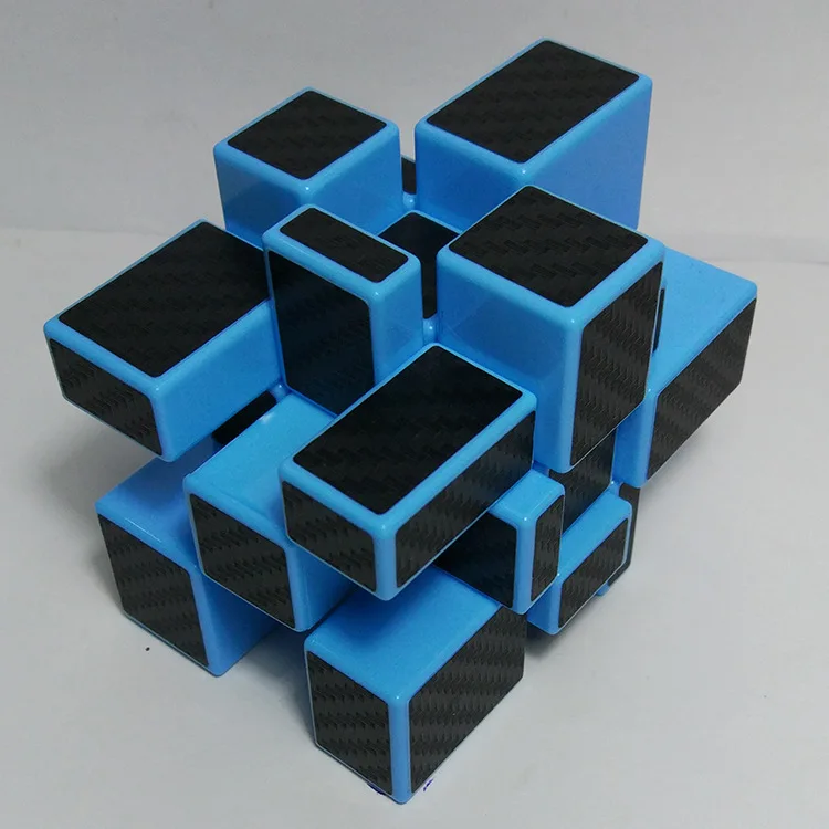 Zcube Волшебные куб 3x3x3 зеркало нео куб блоки из углеродного волокна Стикеры Magic cube Развивающие игрушки или хороший подарок для детей
