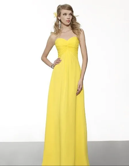 

free shipping vestidos de fiesta formales maggie tang dress chiffon A-line sweetheart/open back natural waist bridesmaid dress