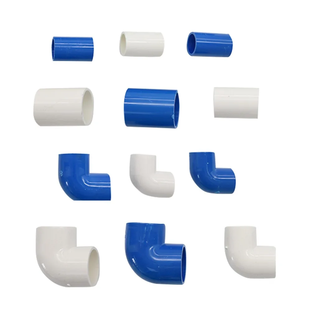 

Elbow, Straight connector Inner 32mm,25mm,20mm PVC Pipe joint Aquarium Water Supply and Drainage Fittings 6 Pcs
