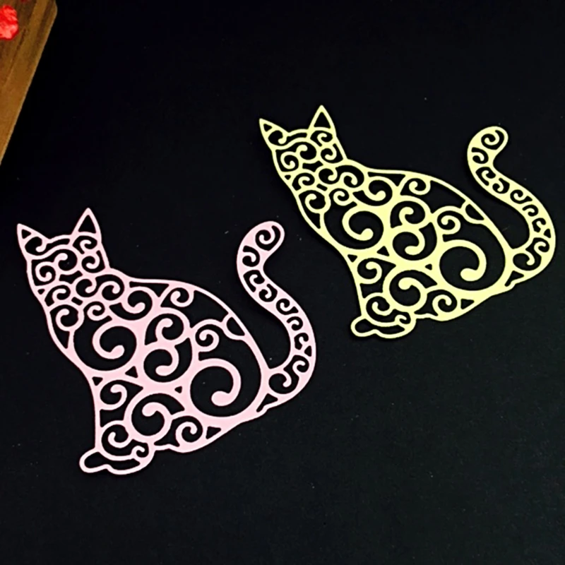 

Metal Cutting Dies Scrapbooking Cat Animal Stencils DIY Scrapbooking Album DIY Craft Dies