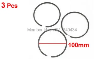 

3 Pcs 100mm Dia Piston Rings Set Replacement for Air Compressor