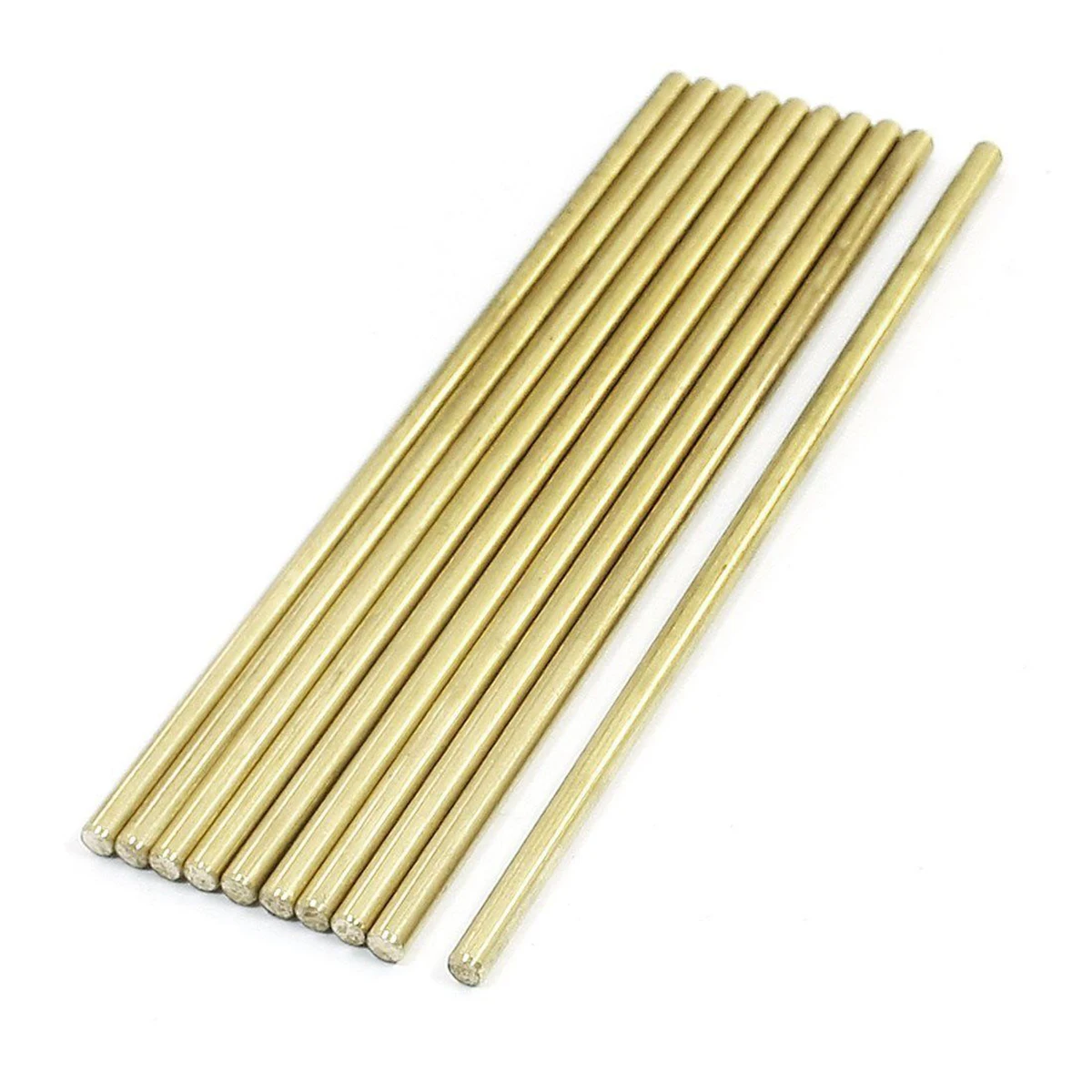10pcs 1set 100mm Length 3mm Diameter Brass Round Rod Bar for RC Model Airplane Accessories