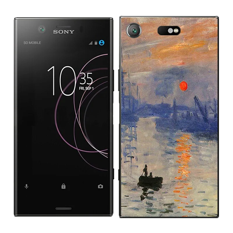 Чехол для телефона s для sony Xperia XZ1 Compact, чехол, задняя крышка с масляной росписью, Fundas, Мягкий Силиконовый ТПУ чехол, ультра тонкие чехлы - Цвет: 04