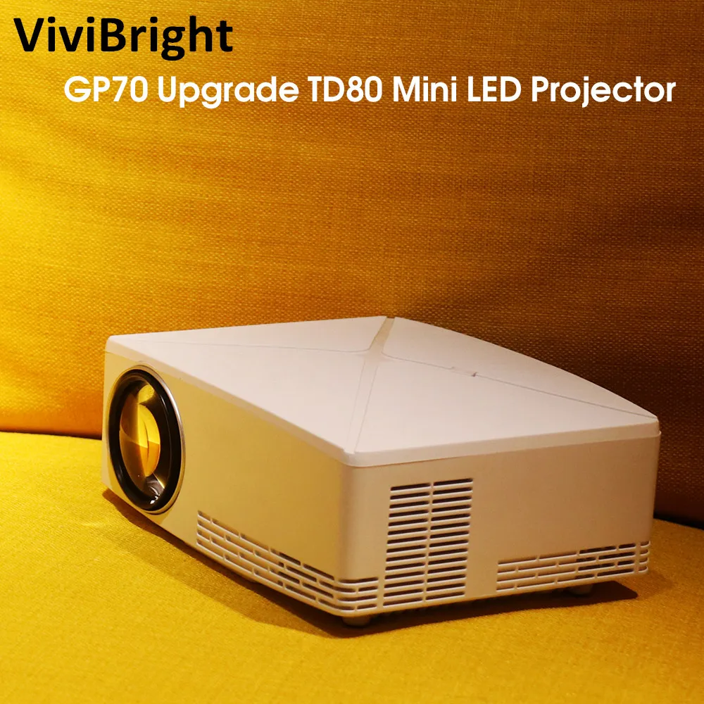 

Mini LED Projector 1280x720 Portable HD HDMI Video C80 3D LCD TD80 UP Android WiFi Beamer Optional