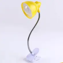 Для спальни, для детей, для студентов, вращающийся на 360 градусов пластиковый Настольный светильник, прикроватный светодиодный светильник для чтения с зажимом