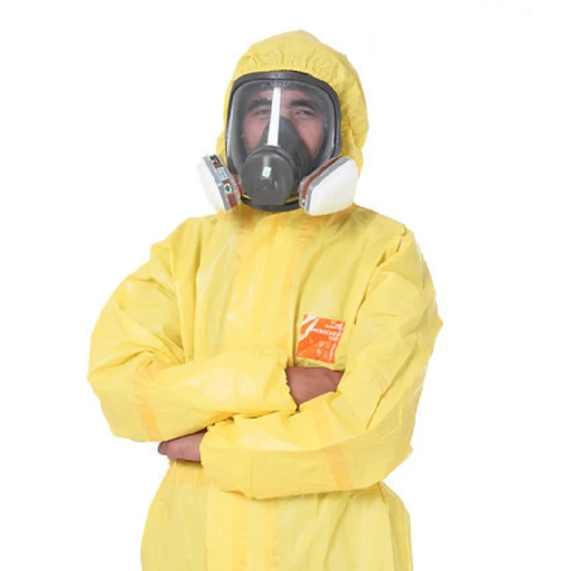 3000 желтый Химически стойкий светильник с капюшоном Coverall серная кислота щелочи