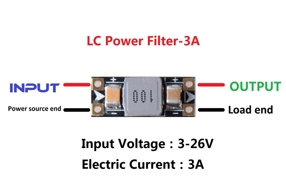 3а/2А 3-26 В/3-20 в VTX LC модуль фильтра питания для радиоуправляемого дрона квадрокоптера FPV гоночный мульти ротор Запчасти Аксессуары