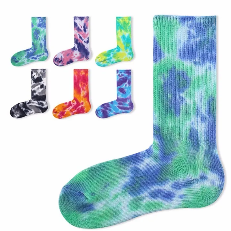 

PEONFLY happy funny mens Socks Thick Thread Socks Restore Ancient Ways Nation Wind Tie-dyed Heap Socks Original Old Men