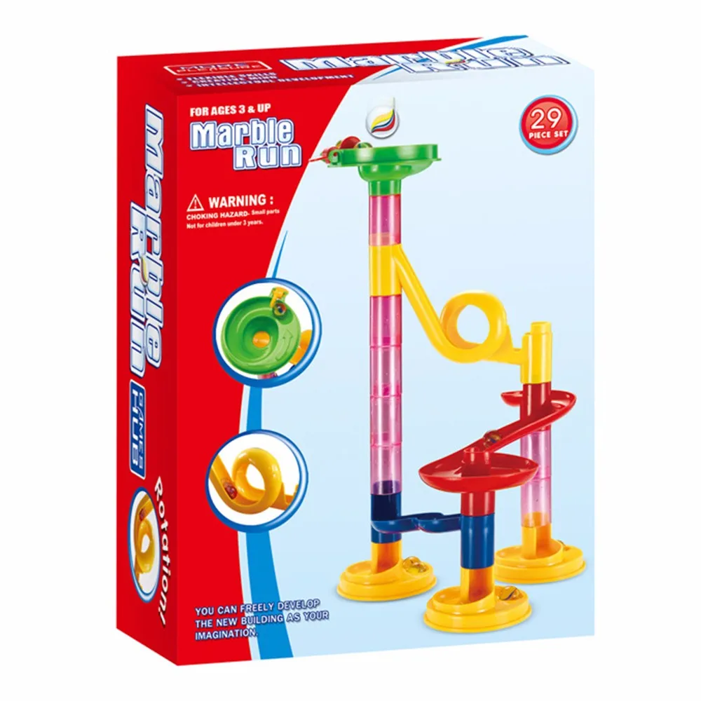 

Low Price blocks DIY Marble Run Coaster Maze Toy - Hanmun DIY Marble Race toys for children brinquedos juguetes 15