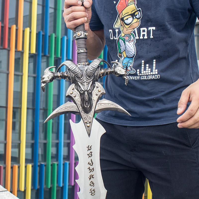 Мир Warcraft Arthas меч менетила Frostmourne 120 см 4 кг украшения интерьера, которые можно закрепить на стене