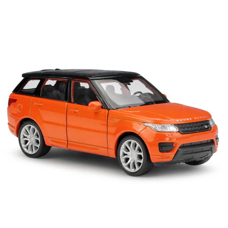 1:36 Welly Range Rover Sport SUV сплав игрушки тянуть назад литья под давлением модель автомобиля - Цвет: Orange