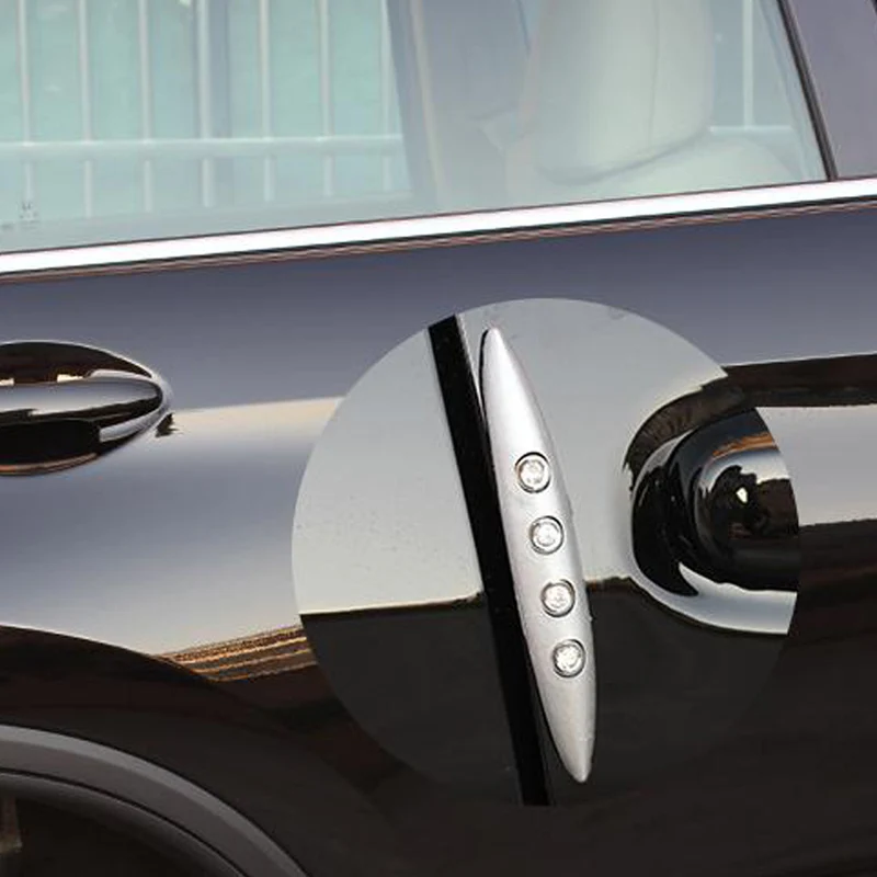 Durable 4PCS Car Door Protection Strips Car Vehicle Protector Anti