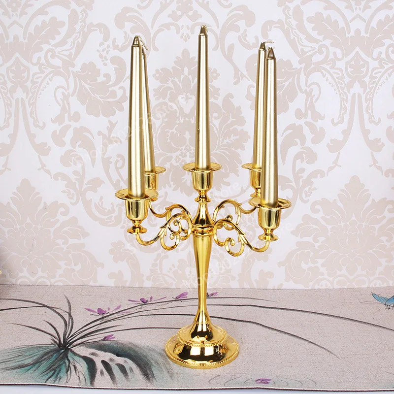 Multi Arms Metal Alloy Candle Holder (3)