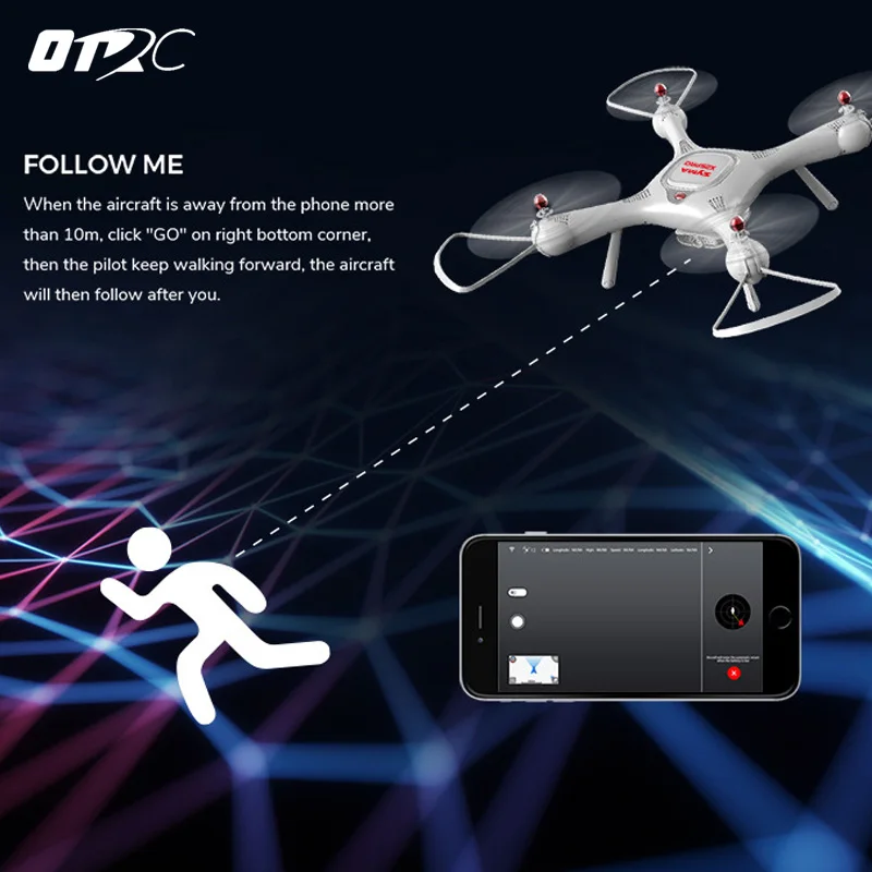 Syma X25PRO RC Drone FPV 720P HD регулируемая камера Wifi GPS высота удержания Quadcopter X5UW