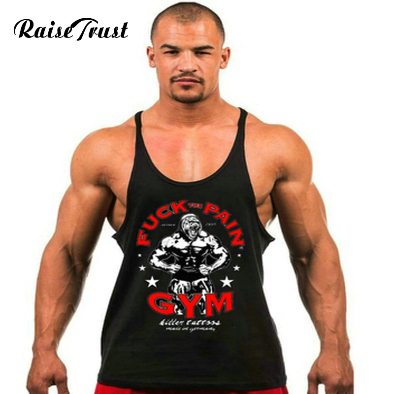 

Fitness!Spring 2019 cotton tank top men Sleeveless tops for boys bodybuilding clothing undershirt vest powerhouse gyms