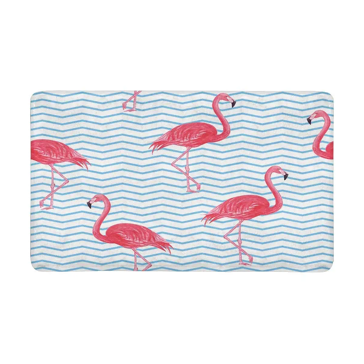 Flamingo Blue Pink Doormat Anti Slip Entrance Mat Floor Rug Door Mats