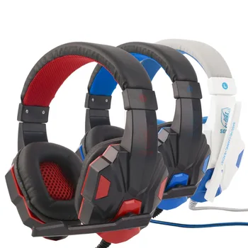 

SY830MV Adjustable Length Hinges 3.5mm Surround Stereo Gaming Headset Headband Headphone with Mic for PC 3 Color For Choice