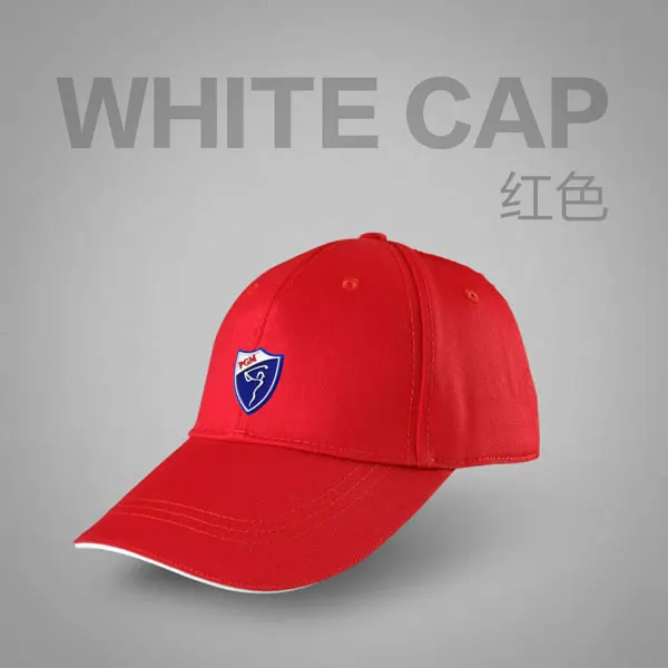 Логотип гольф Хлопок Спорт Гольф Snapback Открытый Простой Твердые шапки для мужчин - Цвет: Red
